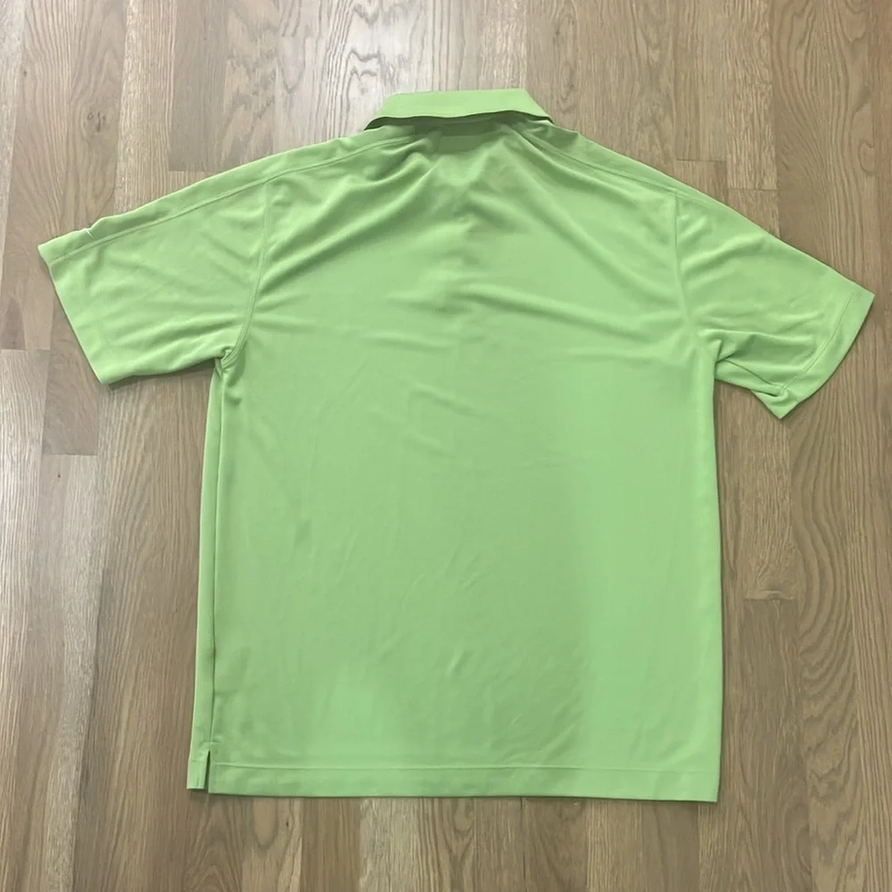 Nike Golf Men’s Lime Green Dri-Fit Polo Polyester Short Sleeve Shirt Top